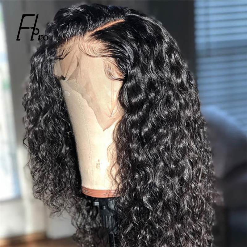 13x4 Front Lace Wig Curly Natural Density Virgin Hair Wigs